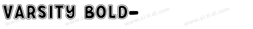 Varsity Bold字体转换